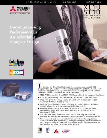 Product Brochure - Mitsubishi Electric Sales Canada Inc.