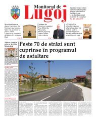 Monitorul_Iulie:Layout 1.qxd - PrimÄria Municipiului Lugoj