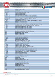 Replacement Spare Parts for EATON 1