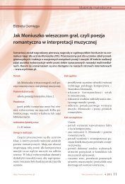 Scenariusz, PDF - Wychowanie Muzyczne