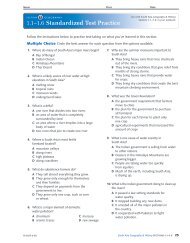 1.1Ã¢Â€Â“1.6 Standardized Test Practice