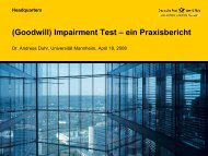 Abschreibung des GeschÃ¤ftswertes nach IFRS - Eine ...