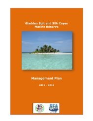 Gladden Spit and Silk Cayes Marine Reserve ... - NODC - NOAA