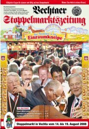 Viel SpaÃŸ auf dem Stoppelmarkt! - Vechtaer Stoppelmarktszeitung