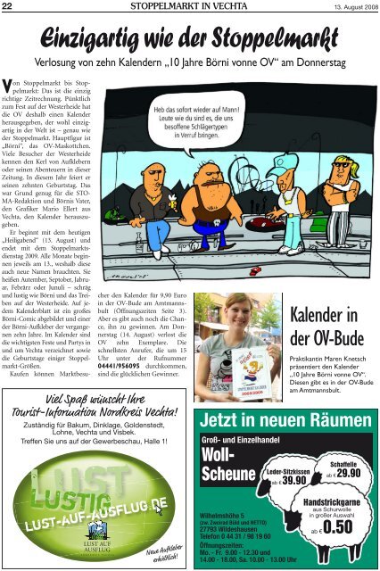 Viel SpaÃŸ auf dem Stoppelmarkt! - Vechtaer Stoppelmarktszeitung