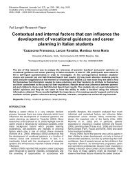 contextual and internal factors that can influence the development of ...