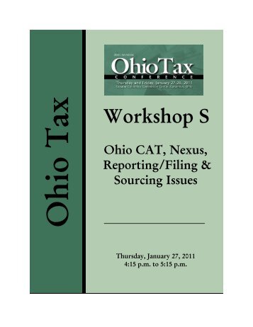 Ohio Tax - Manufacturers' Education Council