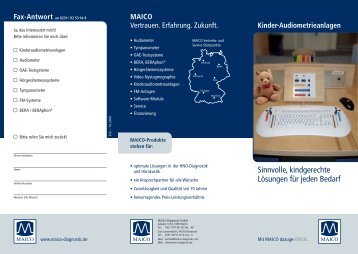 Kinder-Audiometrieanlagen