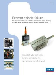 Prevent spindle failure - Mecanilub