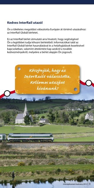 InterRail utastájékoztató füzet - Elvira