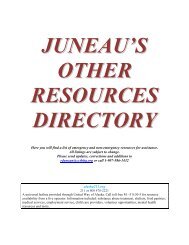 juneau's other resources directory - Central Council Tlingit Haida ...