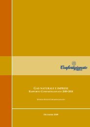 rapporto confartigianato gas imprese 2009 - Lapam