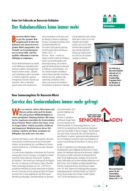 Bau-In Ausgabe 1/2003 - Bauverein zu Lünen