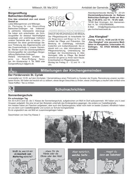 Amtsblatt - Ballrechten-Dottingen