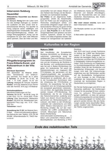 Amtsblatt - Ballrechten-Dottingen