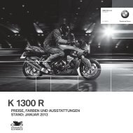 Preisliste K 1300 R (PDF, 311 KB) - BMW Motorrad