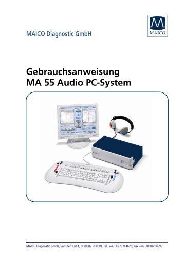 Gebrauchsanweisung MA 55 Audio Pc-System