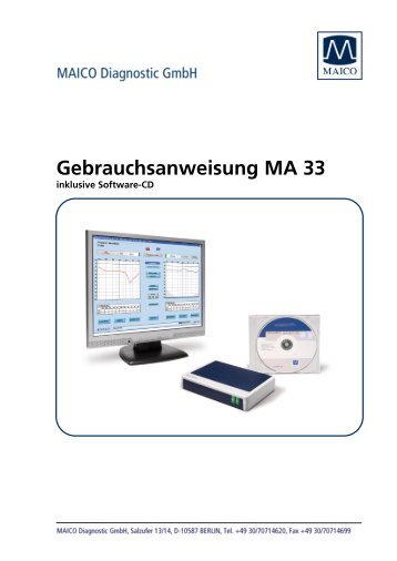 Gebrauchsanweisung MA 33