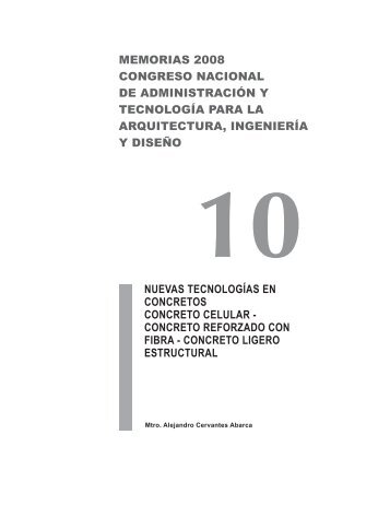 nuevas tecnologÃ­as en concretos concreto celular - AdministraciÃ³n ...