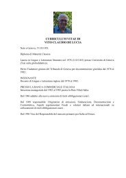 CURRICULUM VITAE DI VITO CLAUDIO DE LUCIA - Assiom Forex