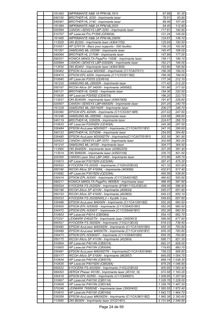 Tarif au 21/01/11 - Micro Plus