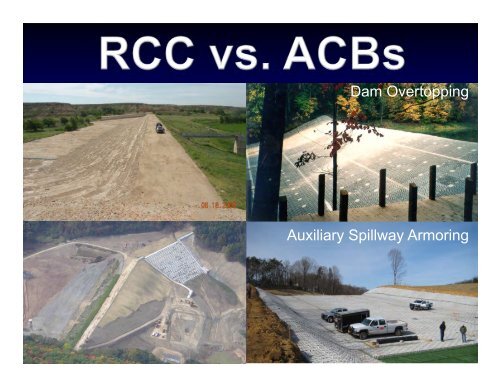 RCC vs. Articulated Concrete Blocks for Overtopping Protection