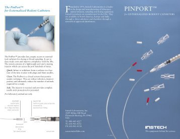 PinPort information - Instech Laboratories, Inc.