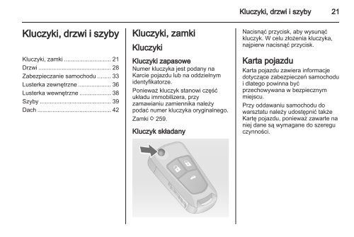 Opel Insignia 2013.5 â Instrukcja obsÅugi â Opel Polska