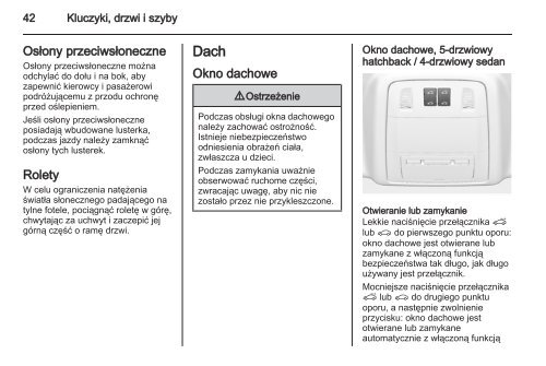 Opel Insignia 2013.5 â Instrukcja obsÅugi â Opel Polska