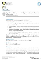 (Fiche de Poste appel Ã  candidature INNOVATIVITE ... - CRRM Ã 