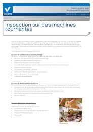 Inspection sur des machines tournantes