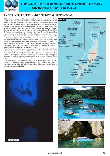 MICRONESIA: ISOLE DI PALAU - Pan Pacific Tours