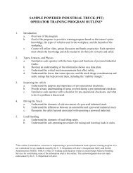 Forklift Training Outline - State Auto