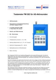 Teslameter FM 302 für AS-Aktivsonden