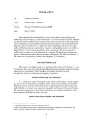 Property II Final Exam, Spring, 2002 Date - Southwestern Law School