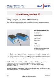 Platten-Entmagnetisierer PE ...