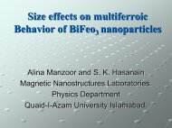 Size effects on multiferroic Behavior of BiFeo3 nanoparticles