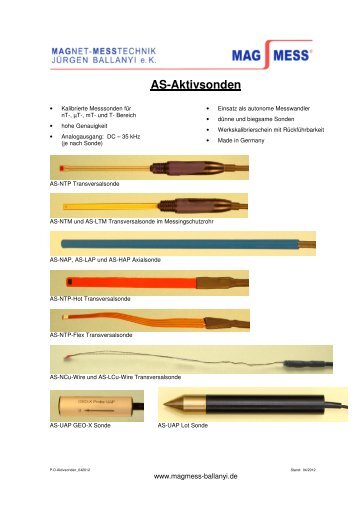 AS-Aktivsonden - ÃƒÂœbersicht