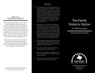 The Family Violence Option - Texas Council on Family Violence