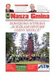 Nasza Gmina Nr 6 - do pobrania w formacie pdf - UrzÄd Gminy Siedlce