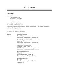 Bill R. Kruse - Prairie Lakes Area Education Agency