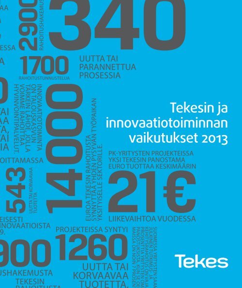 Tekesin ja innovaatiotoiminnan vaikutukset 2013 (pdf)