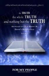 The TRUTH book Volume 2 (PDF) - For My People Ministry