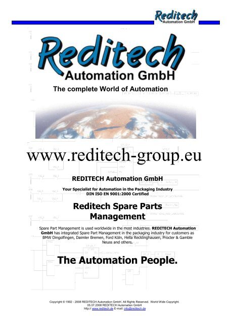 Spare Part Management - REDITECH Automation GmbH