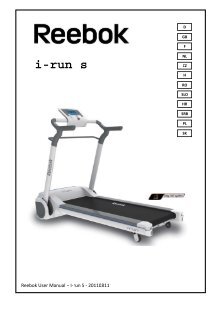 reebok irun treadmill manual