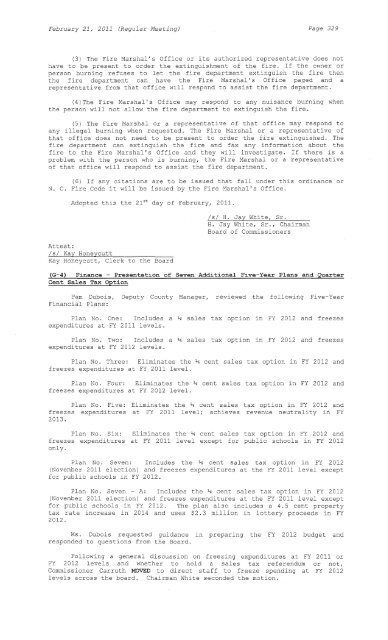 February 21, 2011 (Regular Meeting) Page 308 ... - Cabarrus County