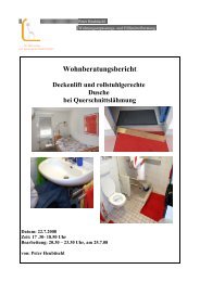 Wohnberatungsbericht Deckenlift Und Rollstuhlgerechte Dusche