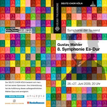 Gustav Mahler 8. Symphonie Es-Dur - deutz-chor