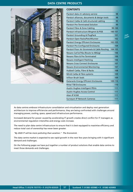 to view Data Centre Cabling products - Minitran