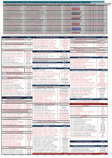 MSY Technology PRICE List â€“ The Name You Can Trust ... - Truckline